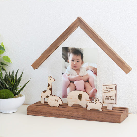 親子であそべるフォトスタンド どうぶつのおうち