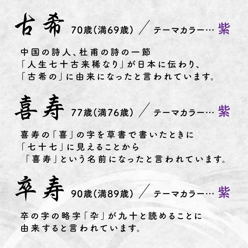 長寿ベア 紫