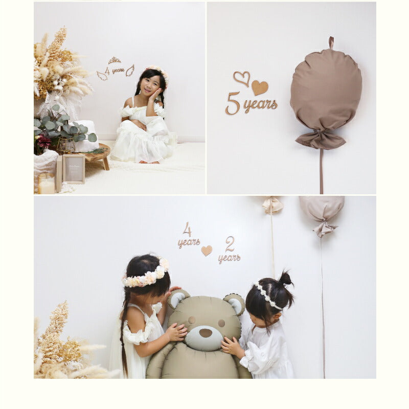 【moqmo】木製 レターバナー