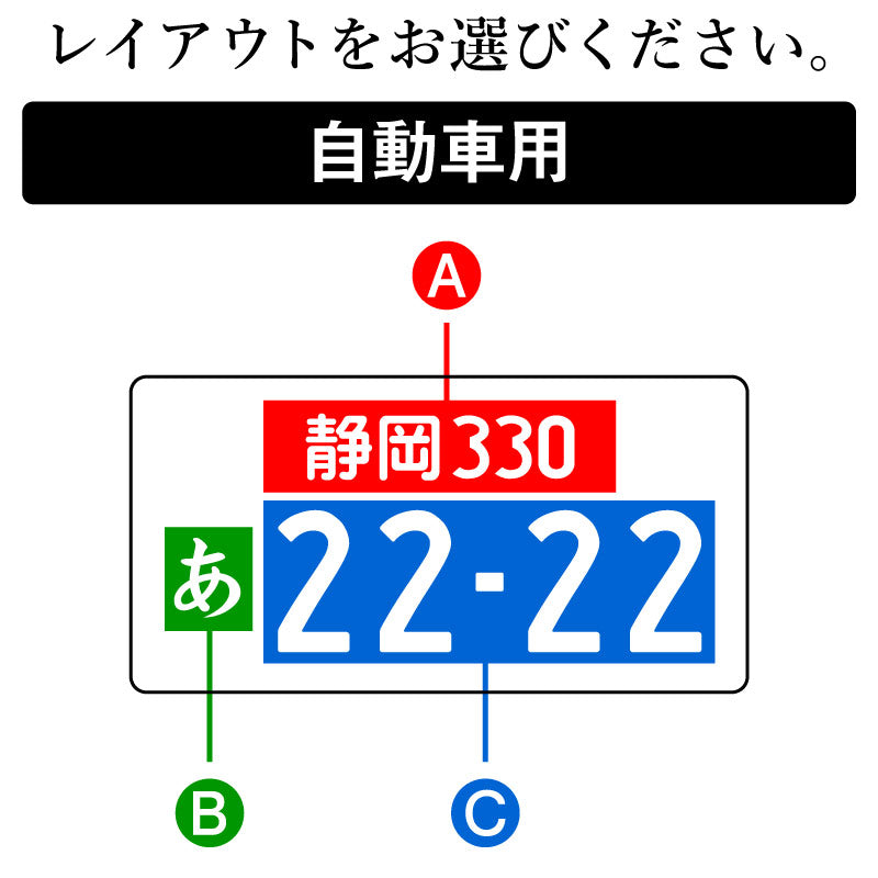 ナンバープレートキーホルダー・ミラー
