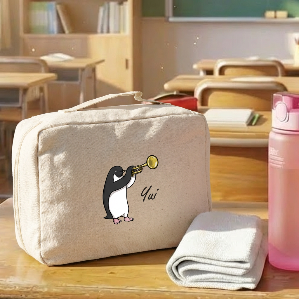 スクエアポーチ - ペンギン 吹奏楽部 -