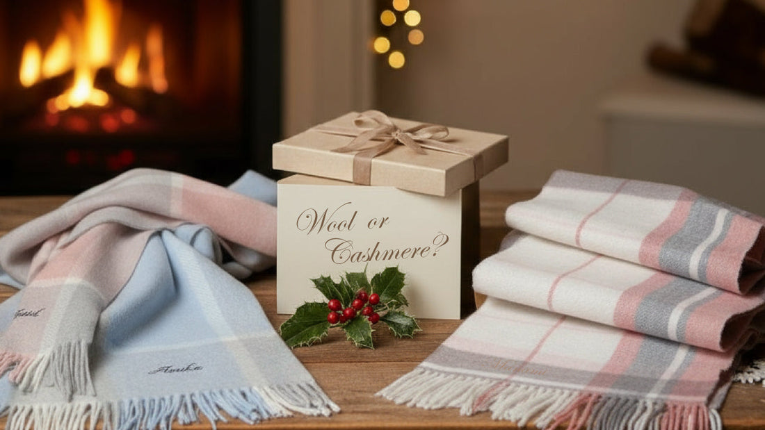 カシミヤとウール、どっちを選ぶ？ クリスマスに贈りたい名入れストール＆マフラー