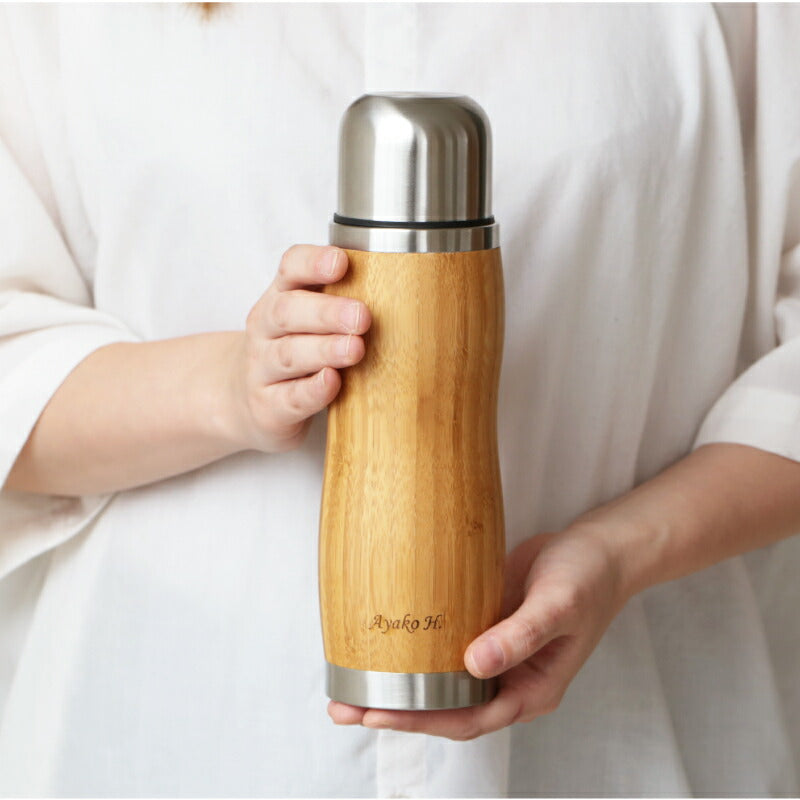 バンブーコップ付きボトル