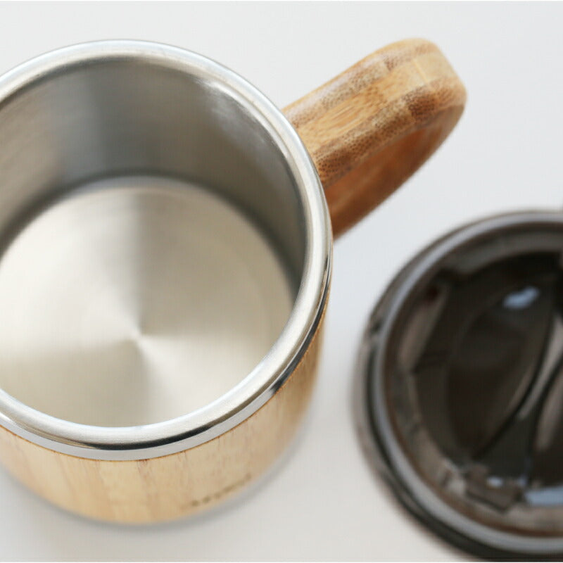 バンブー 蓋付き マグカップ