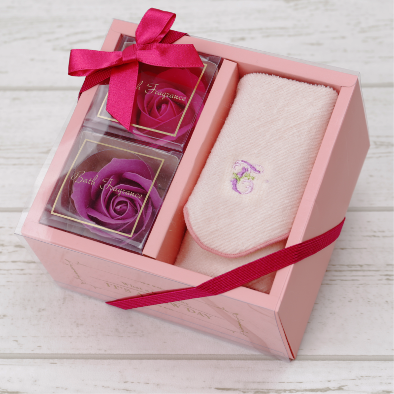 フラワーPetit＆イニシャルタオルセット