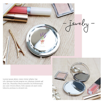 コンパクトミラー 誕生花