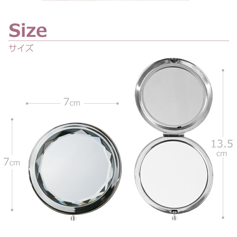 コンパクトミラー 誕生花＆ ブーケ セット