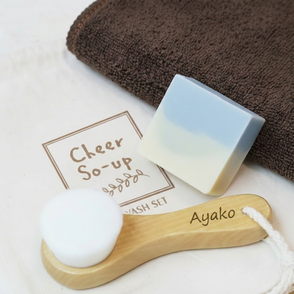 やわらか ハンディブラシ タオル 3点セット