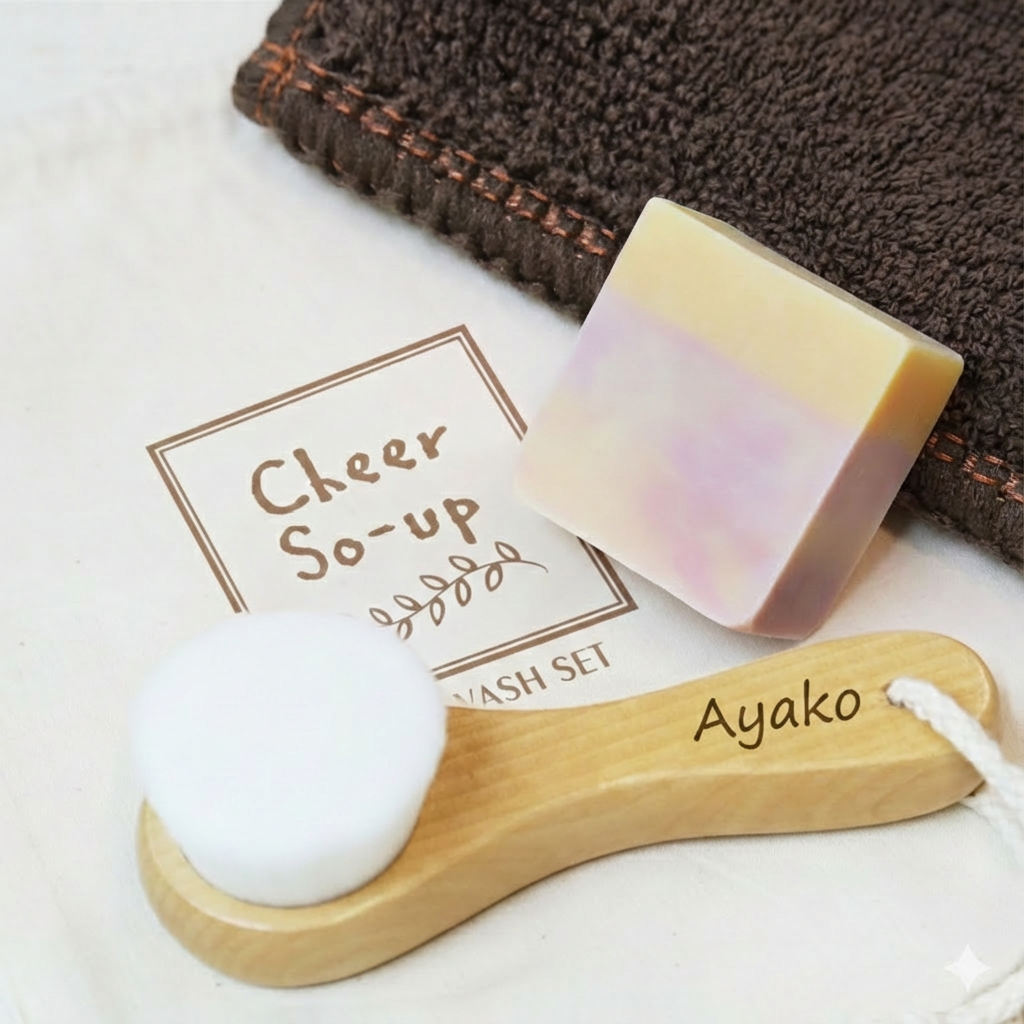 やわらか ハンディブラシ タオル 3点セット