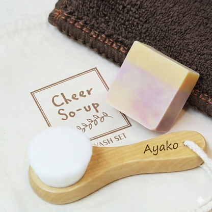 やわらか ハンディブラシ タオル 3点セット