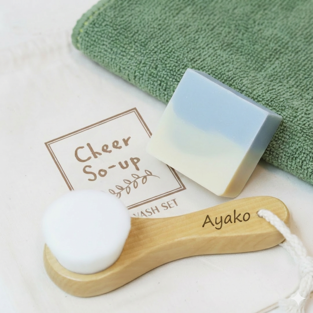 やわらか ハンディブラシ タオル 3点セット