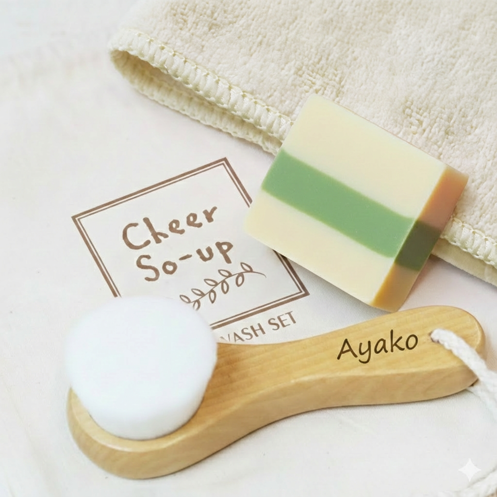 やわらか ハンディブラシ タオル 3点セット