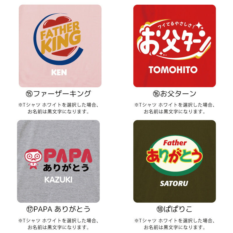 デザインプリントTシャツ父Ver