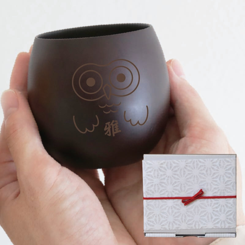 幸せの福ろう木製カップ シングル