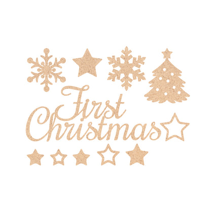 【moqmo】木製 レターバナー クリスマス