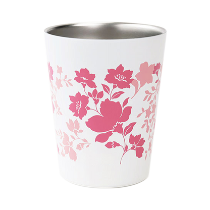 花柄タンブラー