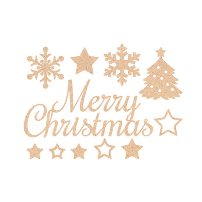 【moqmo】木製 レターバナー クリスマス