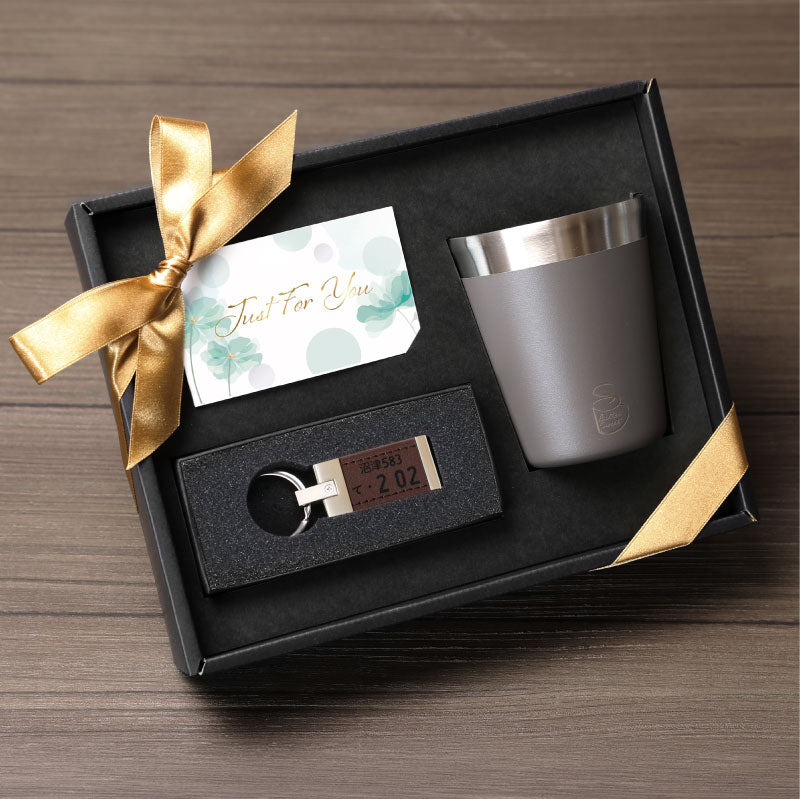 ナンバープレート キーホルダー ＆ ２WAY カップ セット