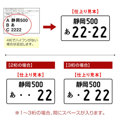ナンバープレートキーホルダー ・ レザー