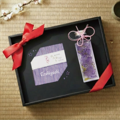 oiwaiハーバリウム＆ハンカチギフトセット