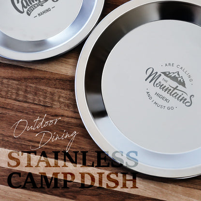 アウトドア ステンレスプレート 3サイズ セット