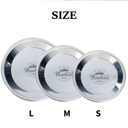 アウトドア ステンレスプレート 3サイズ セット