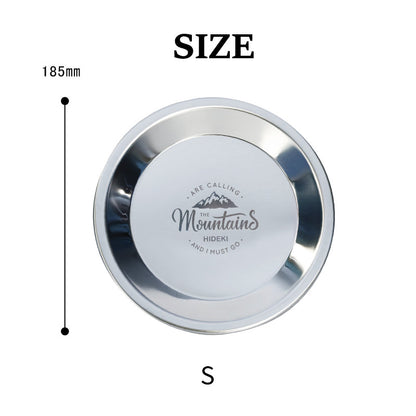 アウトドア ステンレスプレート 3サイズ セット