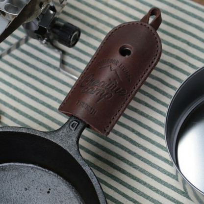 アウトドア 本革スキレットカバー