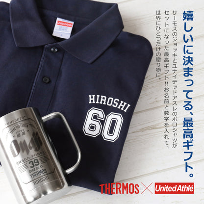 Oyajiジョッキ＆ナンバーポロシャツ ギフトセット/JDK-601