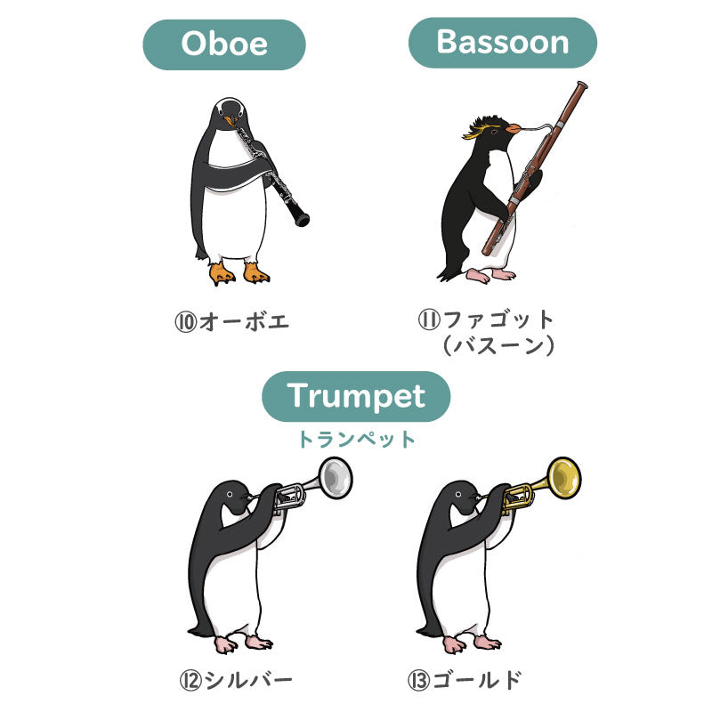 ペンギン吹奏楽Tシャツ