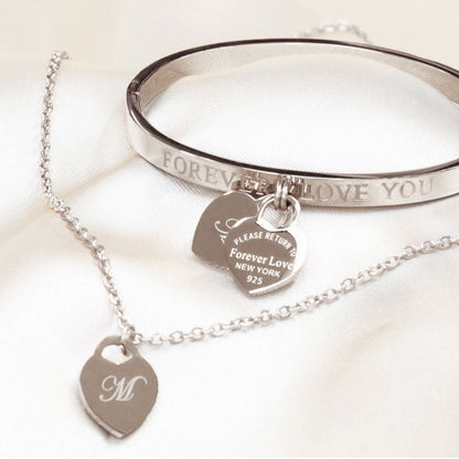 ForeverLoveネックレス＆ブレスレットセット