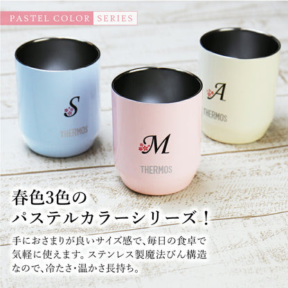 サーモスSAKURAイニシャルタンブラー