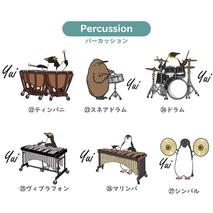 スクエアポーチ - ペンギン 吹奏楽部 -