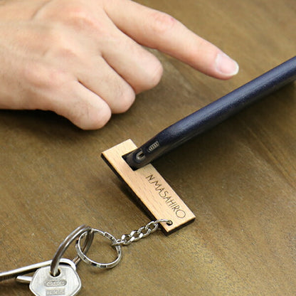 木製スマホスタンドキーホルダー