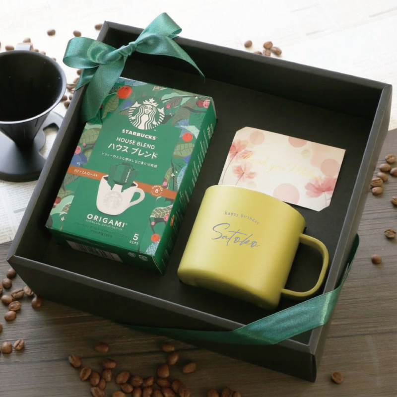 ピーコックマグ&スタバギフトセット - メッセージ -