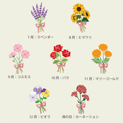 誕生花ブーケトートギフト