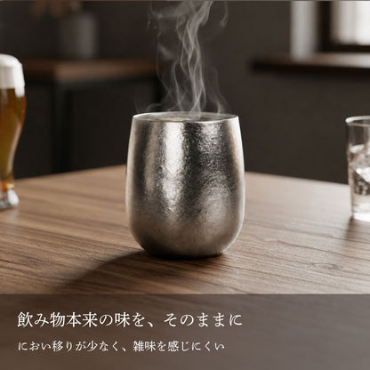 高級純チタン二重タンブラー - 氷花 -