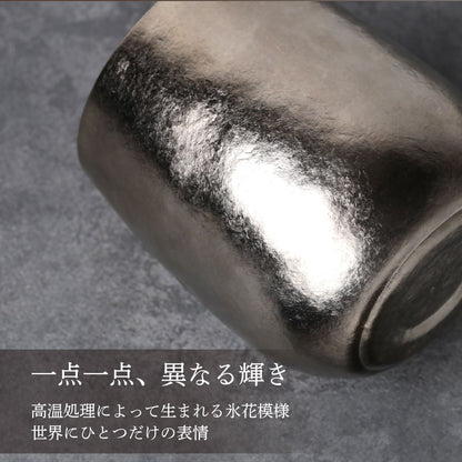 高級純チタン二重タンブラー - 氷花 -