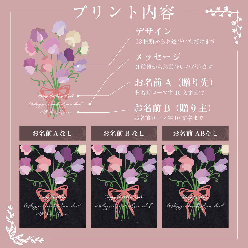 誕生花Tシャツ