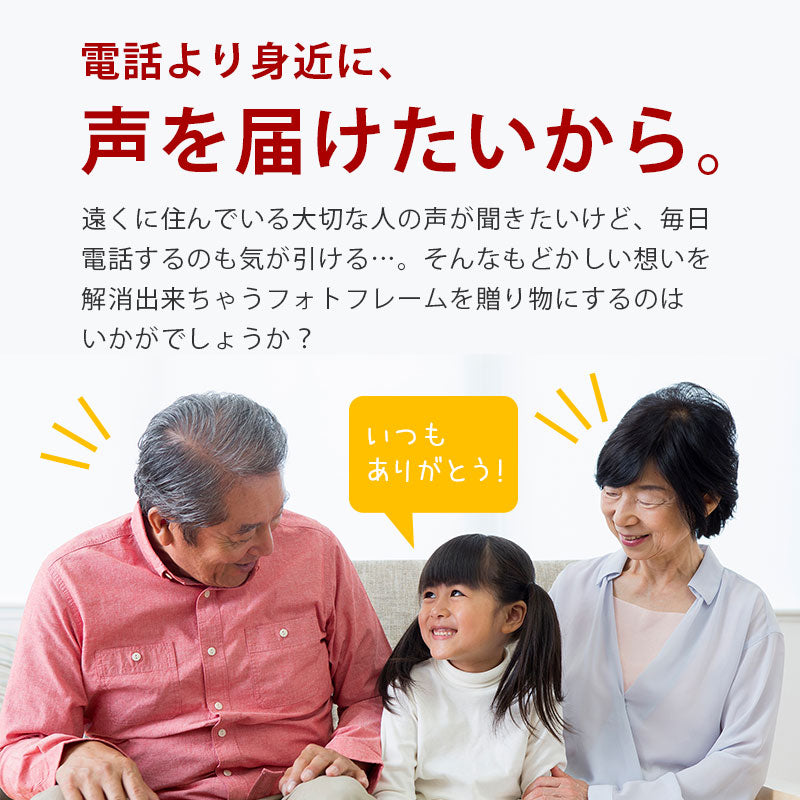 録音できる時計付きフォトフレーム