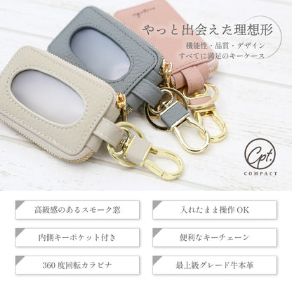 本革窓付きキーケース Cpt.