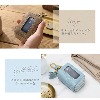 本革窓付きダブルキーケース Cpt.