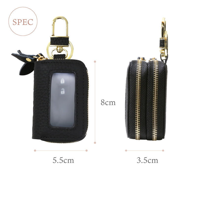 本革窓付きダブルキーケース Cpt.