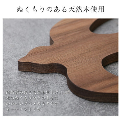 【moqmo】ウッドオーナメント-ツバメ-翌営業日出荷