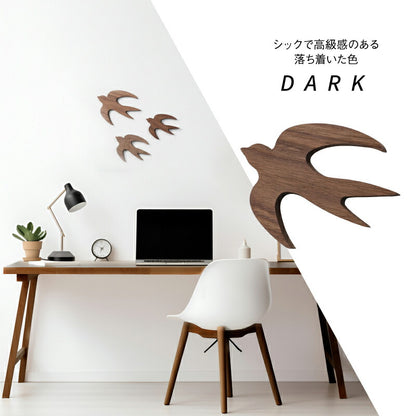【moqmo】ウッドオーナメント-ツバメ-翌営業日出荷