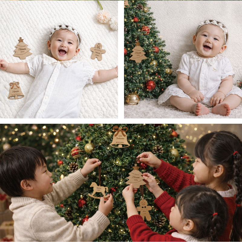 木製 クリスマスオーナメント