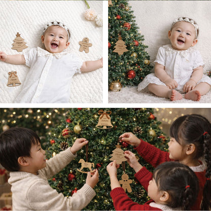木製 クリスマスオーナメント