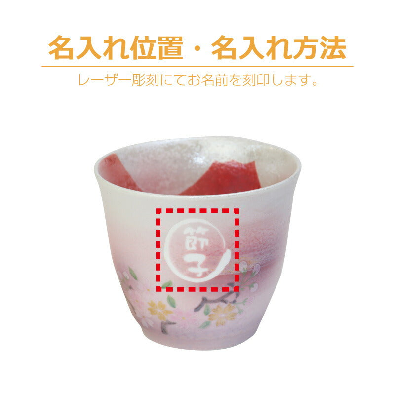 あけぼの富士湯呑み