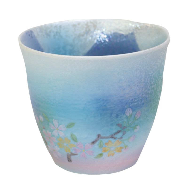 あけぼの富士湯呑み